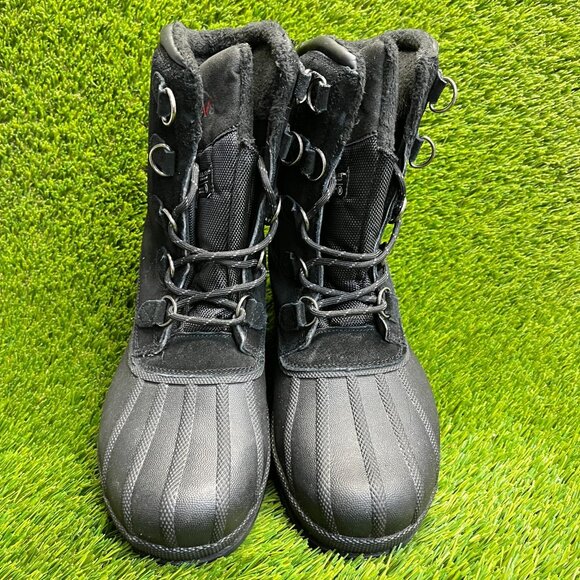 Nortiv 8 Mens Size 9 Black Outdoor Insulated Waterproof Work Winter Snow Boots main image 9